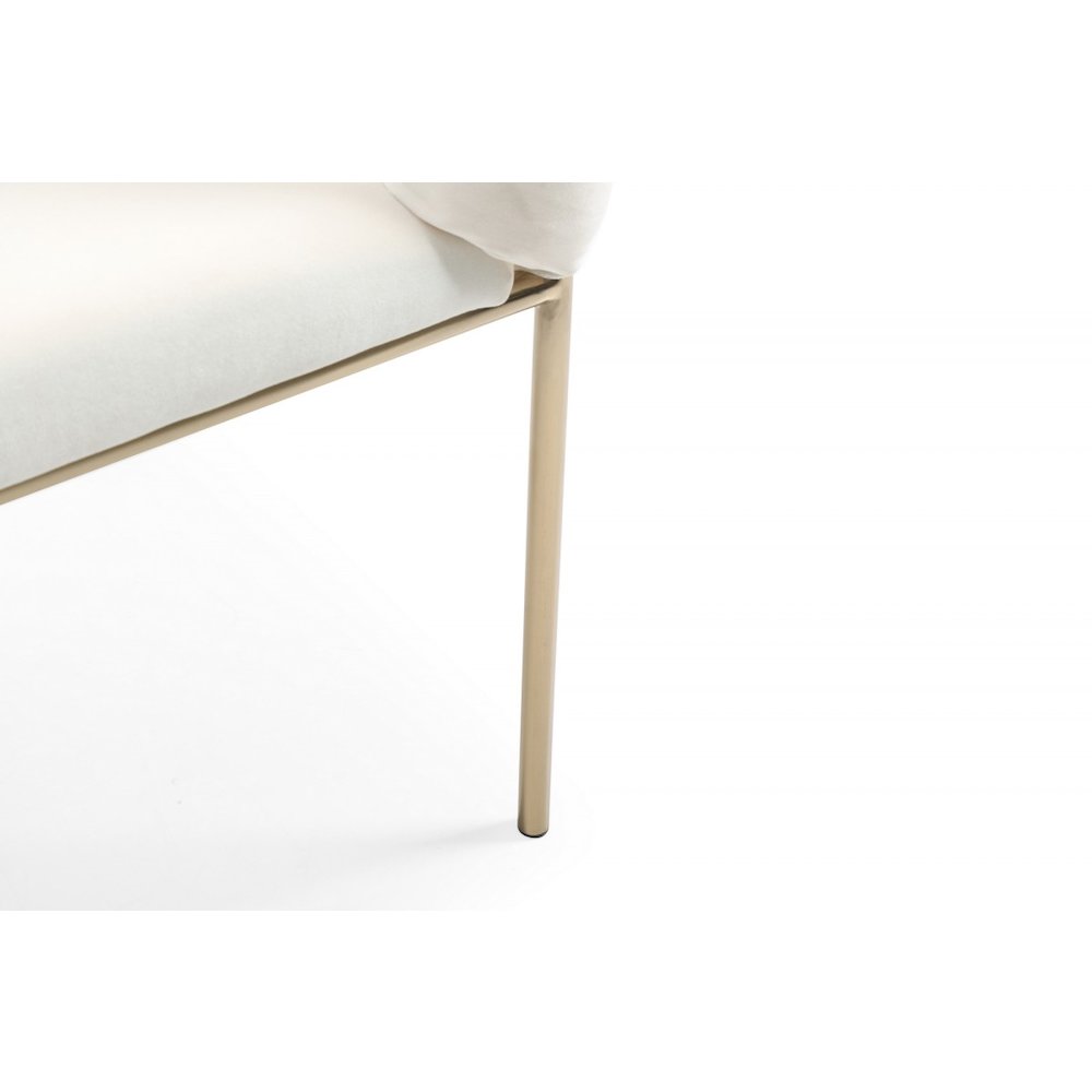 Modrest Debra Modern Off-White Fabric Dining Chair. Picture 7