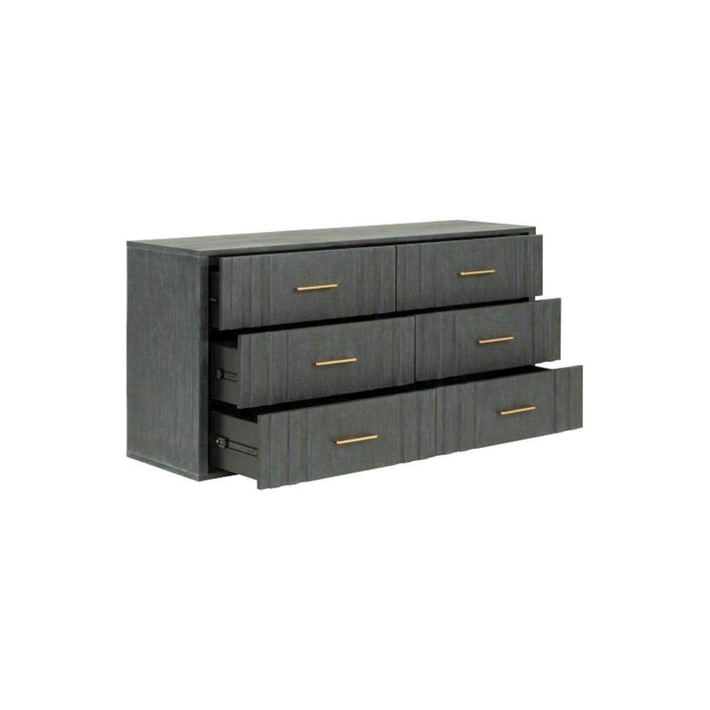 Modrest Manchester - - Contemporary Dark Grey Dresser. Picture 3