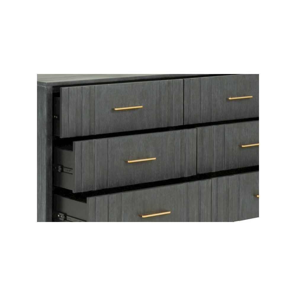Modrest Manchester - - Contemporary Dark Grey Dresser. Picture 4
