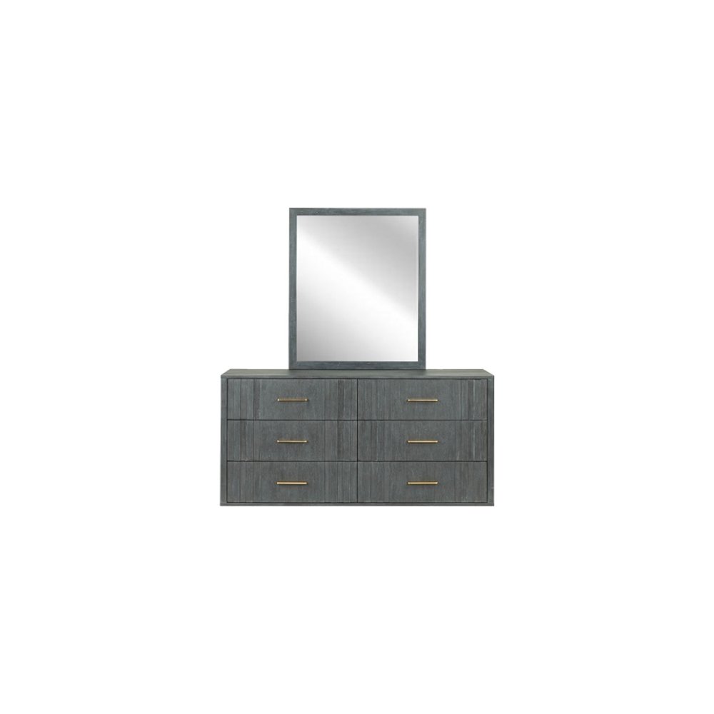 Modrest Manchester- Contemporary Dark Grey Mirror. Picture 2