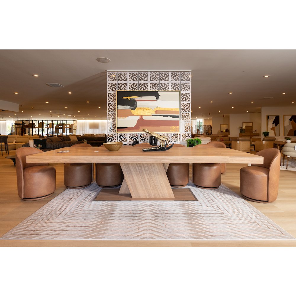 Correa - Modern Brown Vegan Leather Swivel Dining Chair. Picture 2