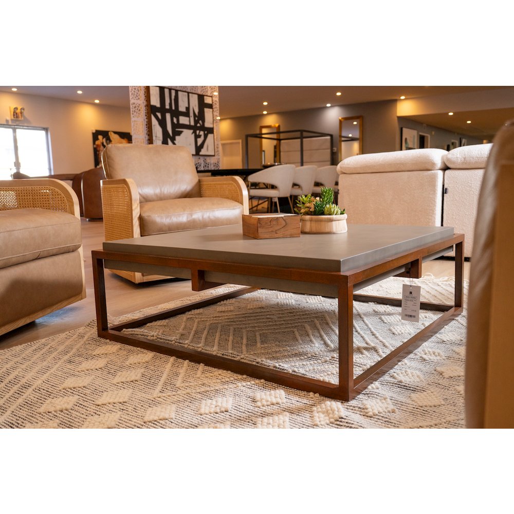 Shepard Modern Concrete Coffee Table. Picture 2