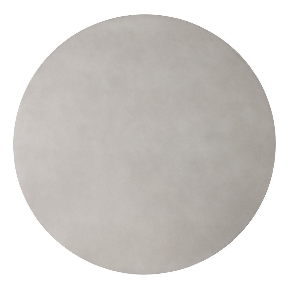Modrest Duncan - Modern Faux Concrete + Walnut Round Dining Table. Picture 3