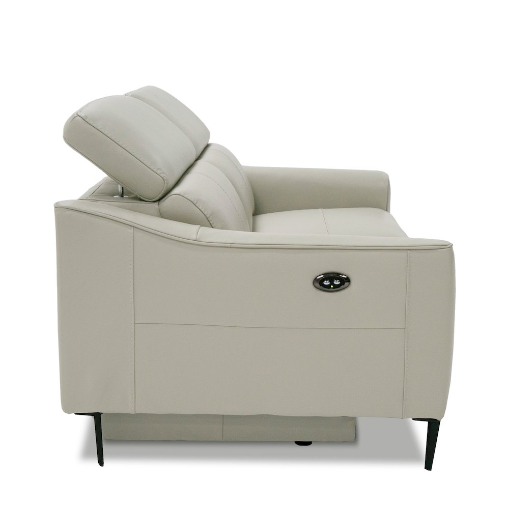 Divani Casa Eden - Modern Grey Leather Sofa. Picture 6