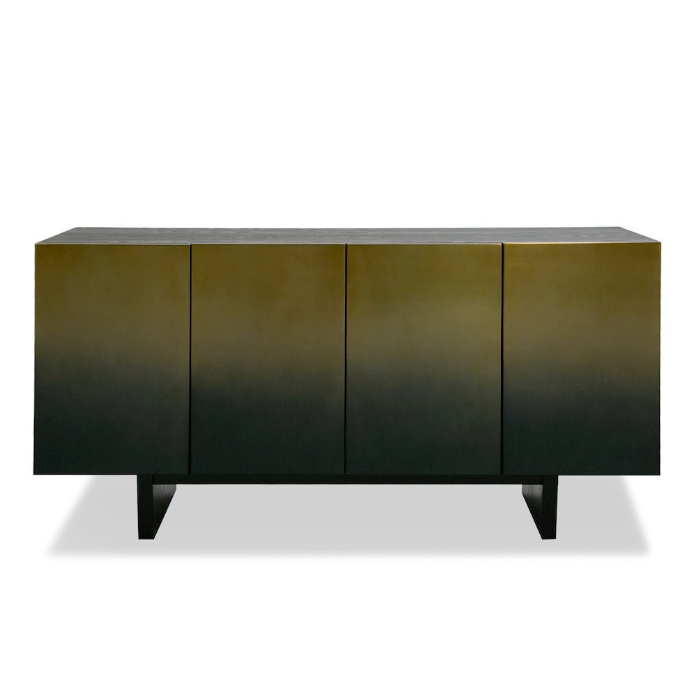 Modrest Elmira - Glam Black Ash + Gradient Stainless Steel Buffet. Picture 1