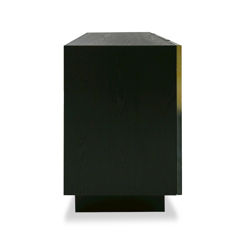 Modrest Elmira - Glam Black Ash + Gradient Stainless Steel Buffet. Picture 5