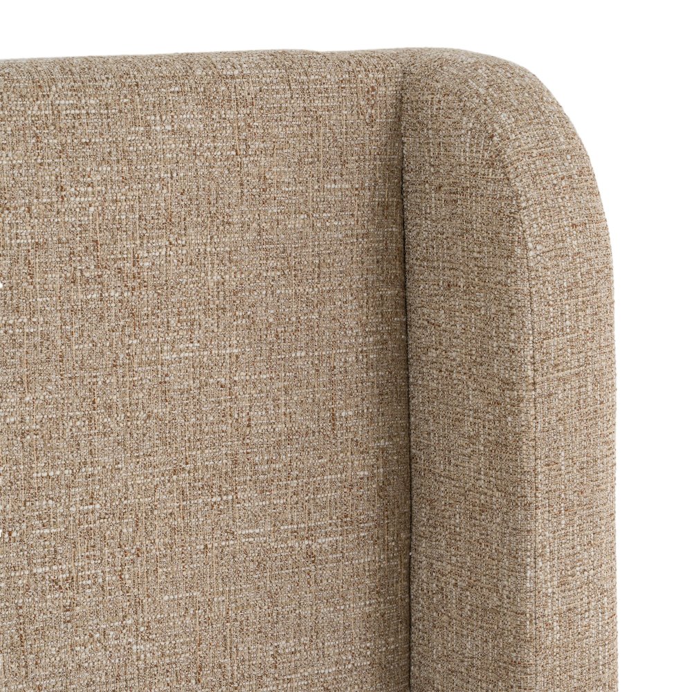 Emilio - Modern Beige Fabric Eastern King Bed. Picture 5