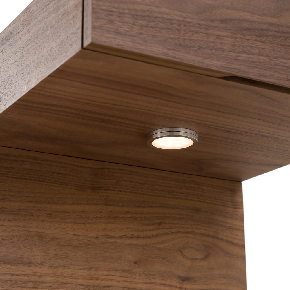 Esso - Contemporary Walnut Tall Nightstand. Picture 8