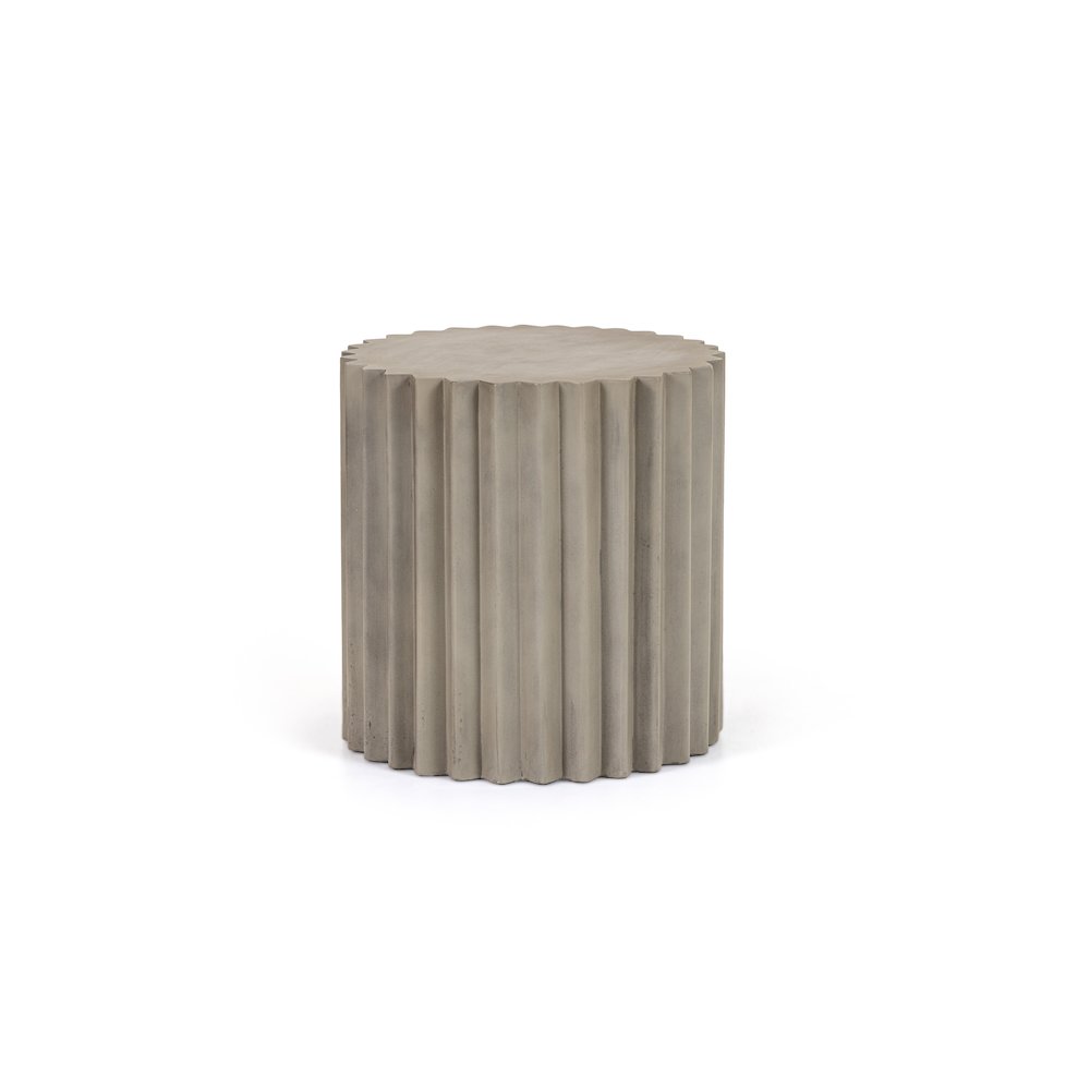 Modrest Evadale - Modern Grey Concrete End Table. Picture 1