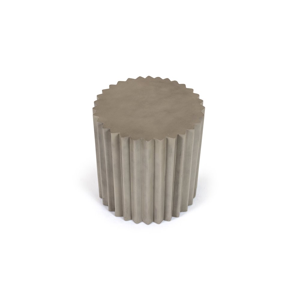 Modrest Evadale - Modern Grey Concrete End Table. Picture 4