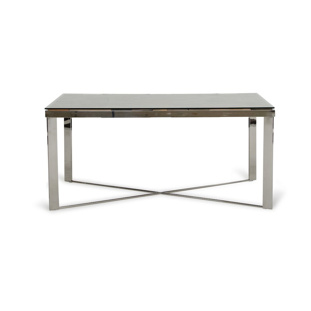 Santiago Modern Rectangular Wood Mosaic Dining Table. Picture 6