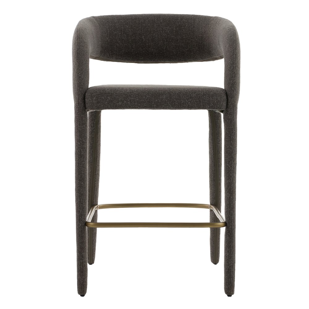 Modrest Faerron - Modern Grey Fabric Counter Chair. Picture 2