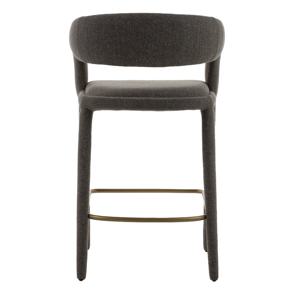 Modrest Faerron - Modern Grey Fabric Counter Chair. Picture 4