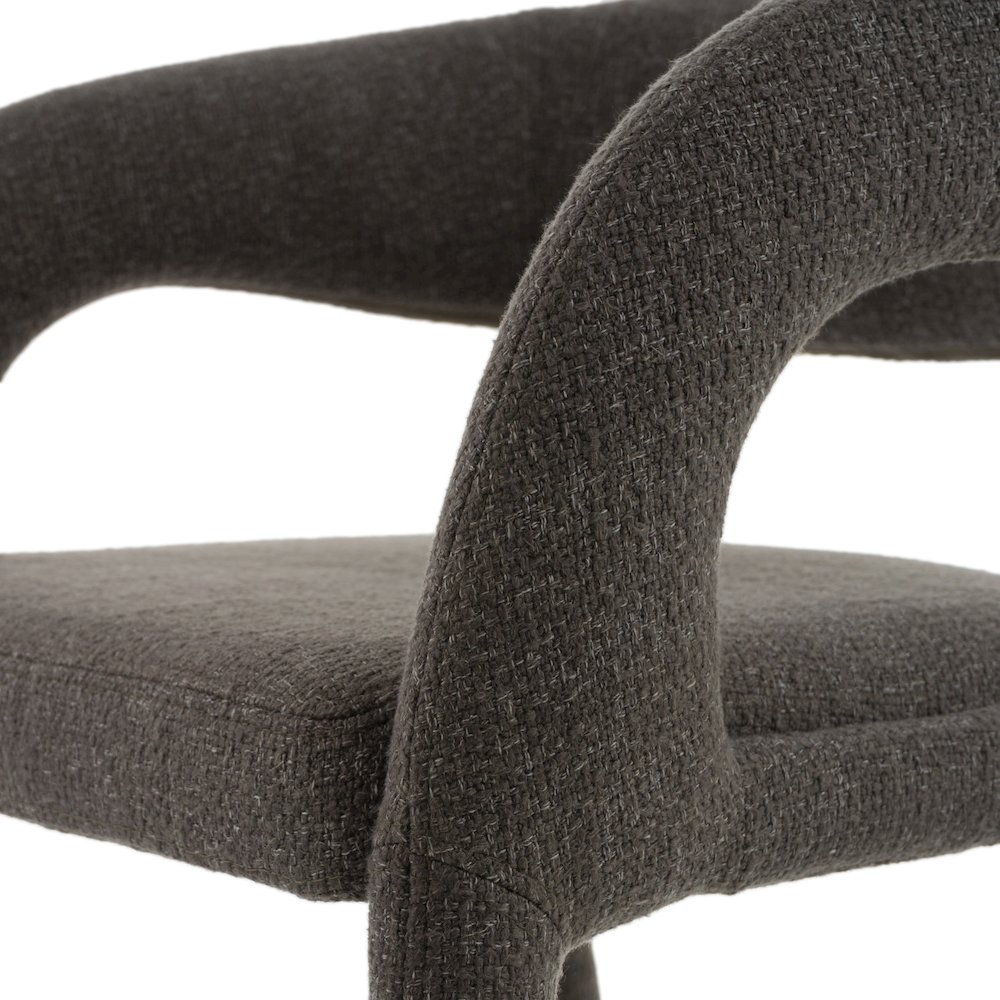 Modrest Faerron - Modern Grey Fabric Counter Chair. Picture 6