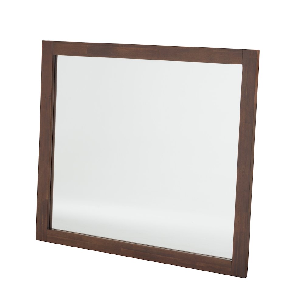 Nova Domus Fantasia - Contemporary Dark Walnut Mirror. Picture 1