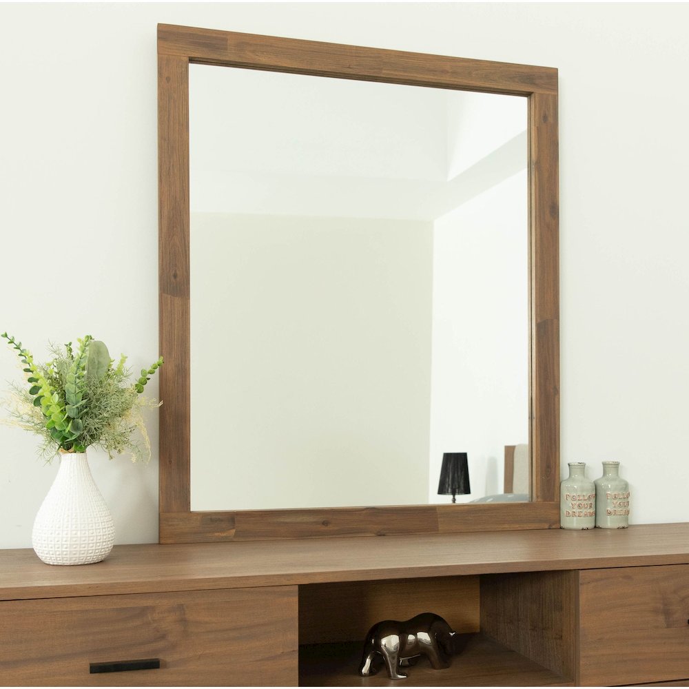 Nova Domus Fantasia - Contemporary Walnut Mirror. Picture 1