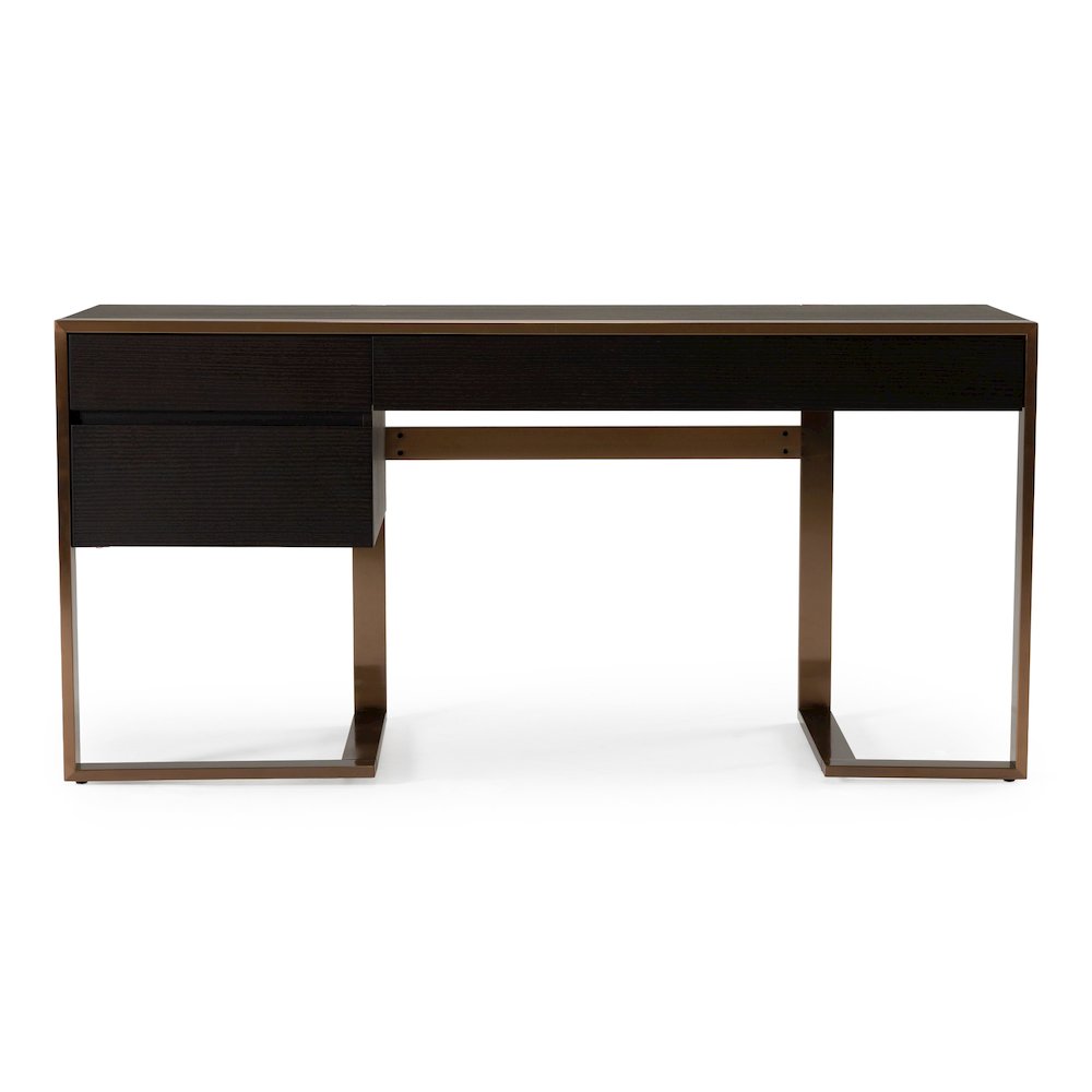 Modern Fauna Wenge and Rosegold Desk. Picture 1