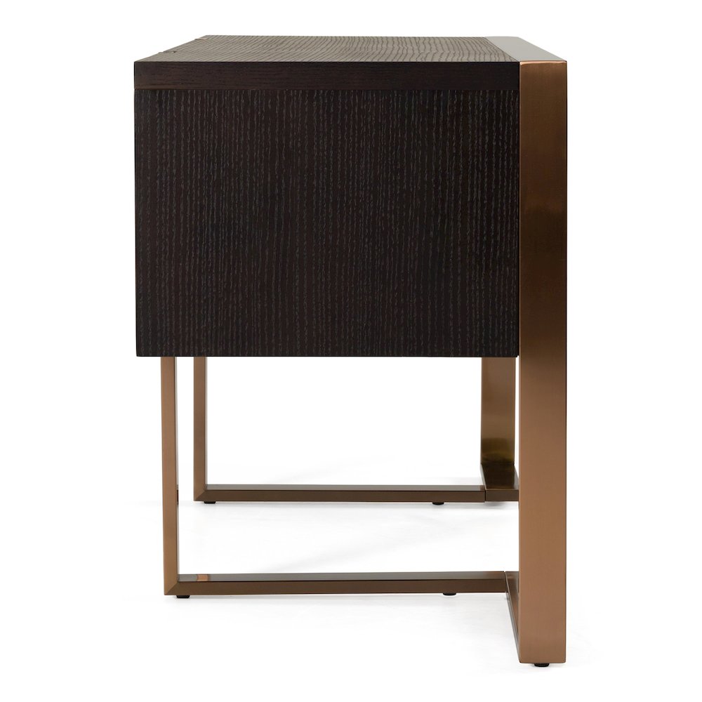 Modern Fauna Wenge and Rosegold Desk. Picture 4