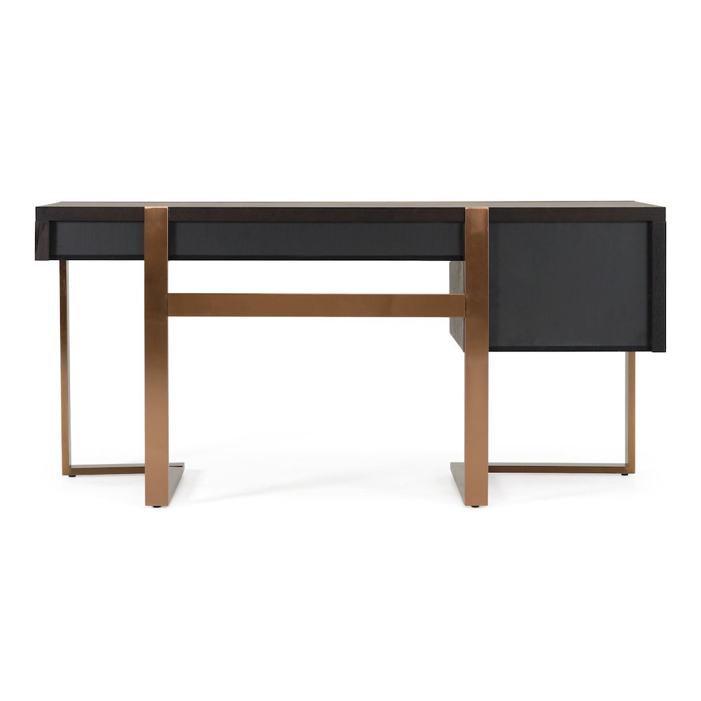 Modern Fauna Wenge and Rosegold Desk. Picture 5