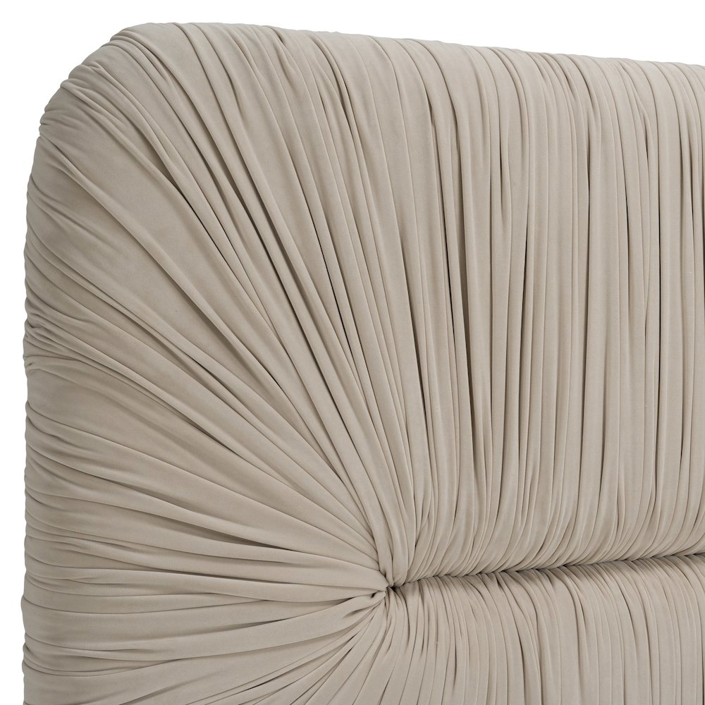 Modrest Florence - Eastern King Modern Beige and Gold Bed. Picture 3