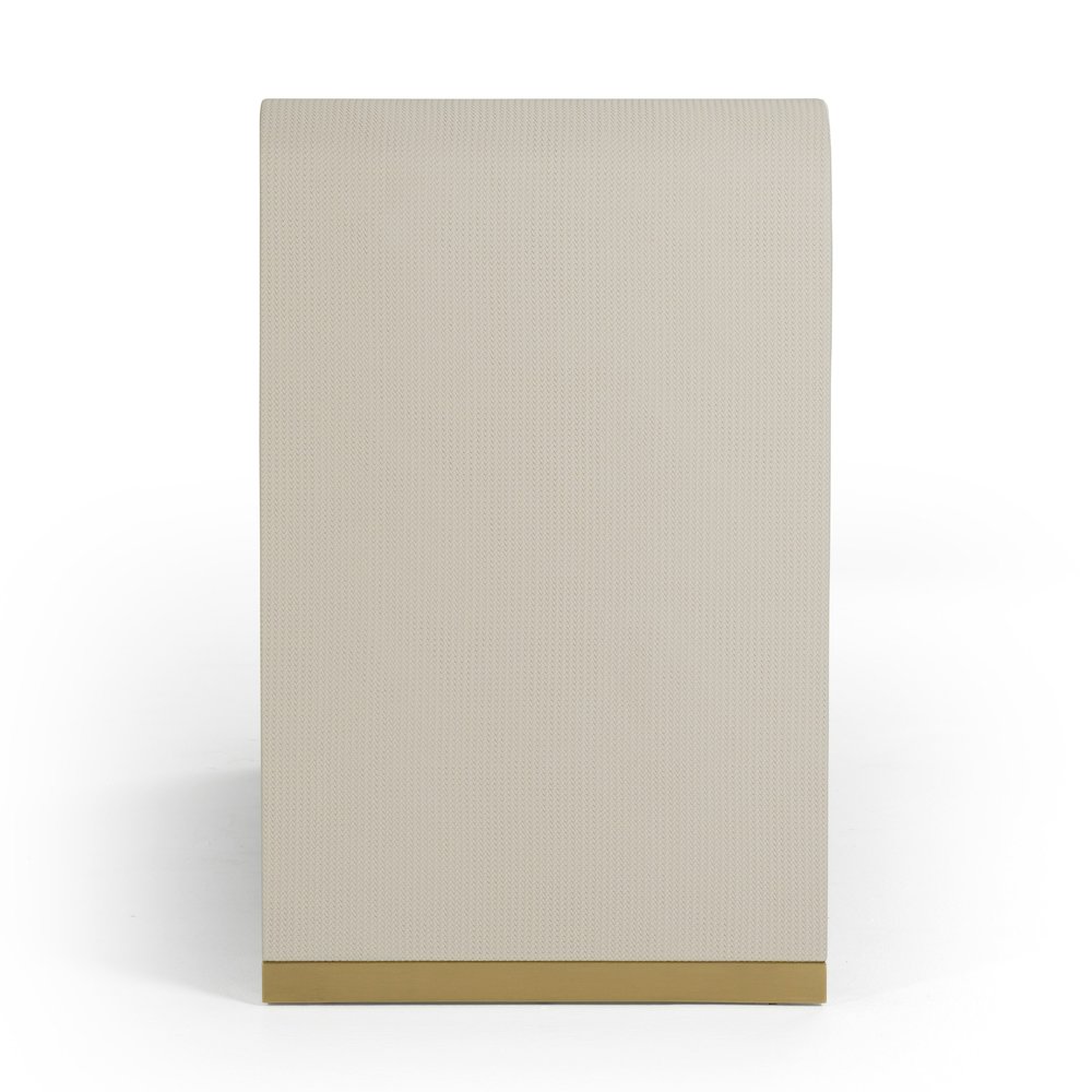 Modrest Florence - Modern Beige Shagreen + Gold Dresser. Picture 6