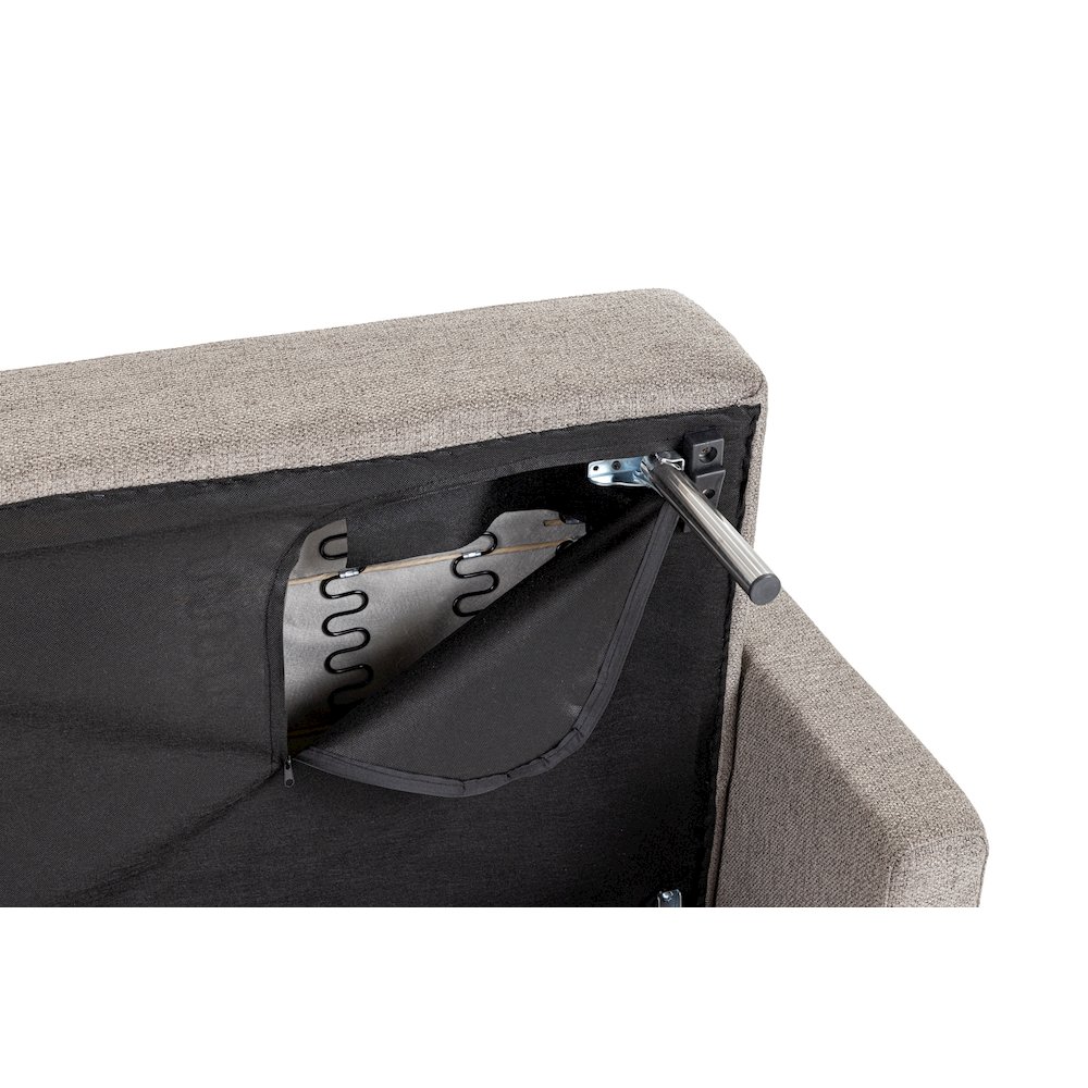 Divani Casa Fredonia Modern Grey Fabric Sofa Bed. Picture 10