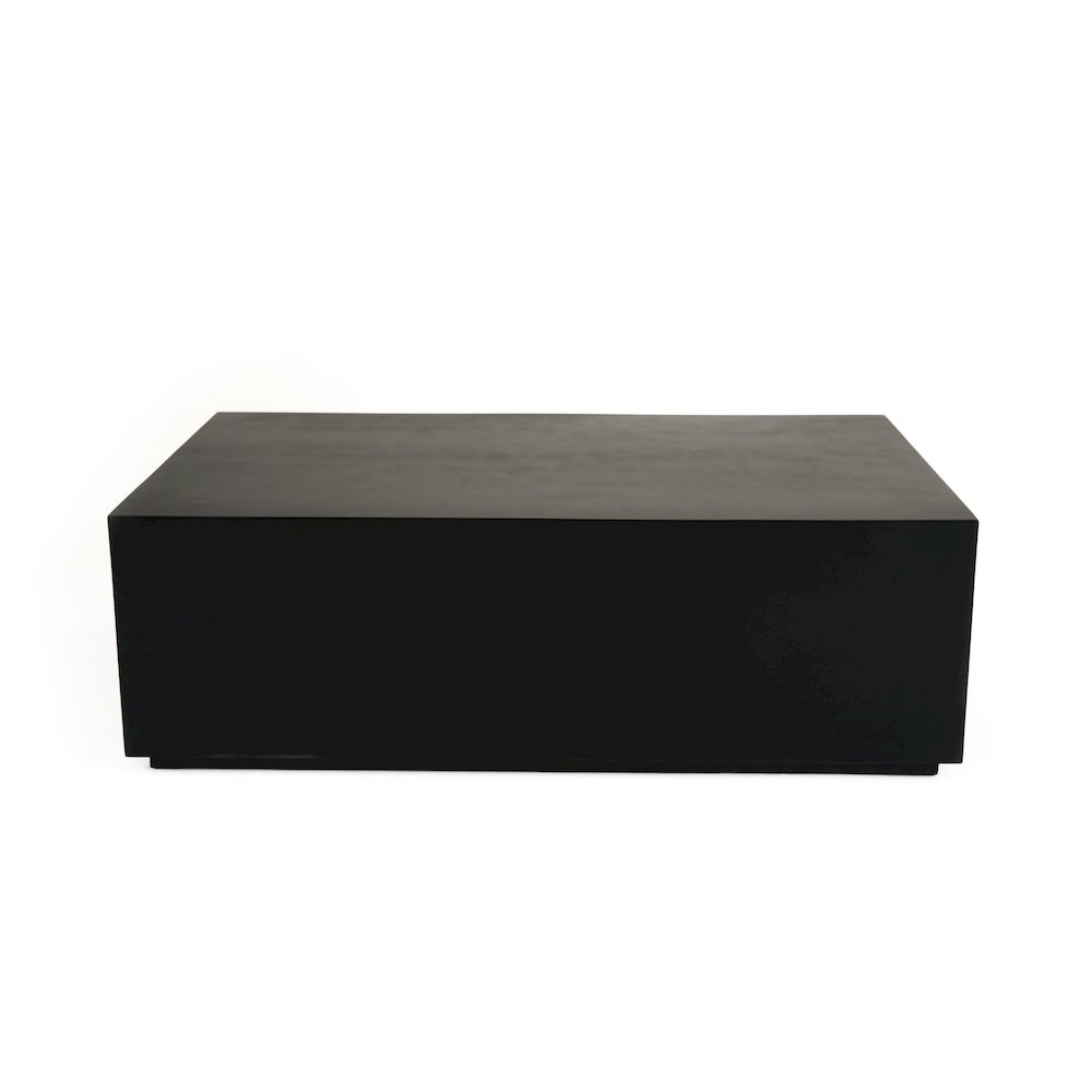 Modrest Fresno - Modern Black Concrete Coffee Table. Picture 5