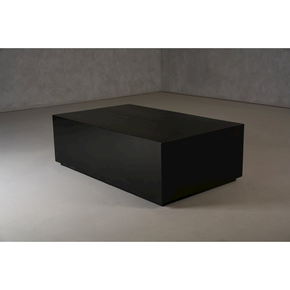 Modrest Fresno - Modern Black Concrete Coffee Table. Picture 8