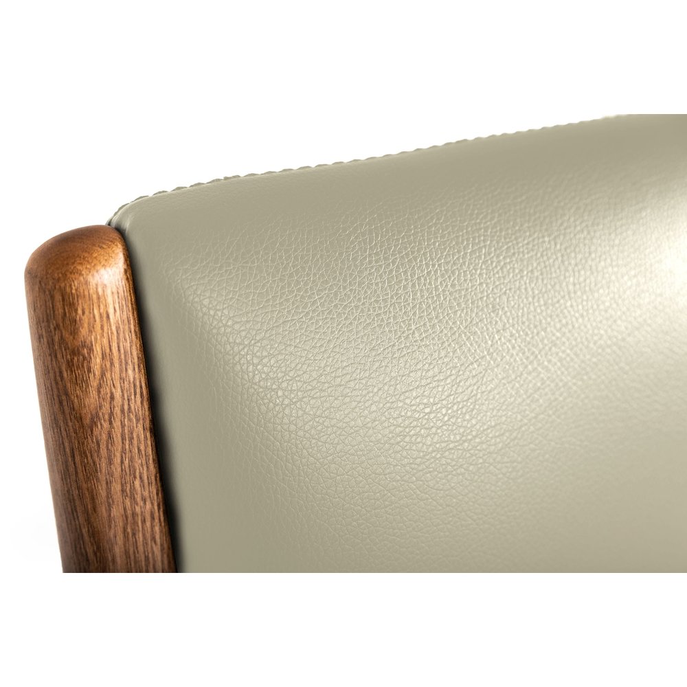 Modrest Fulton - Modern Beige Lounge Chair & Ottoman. Picture 3