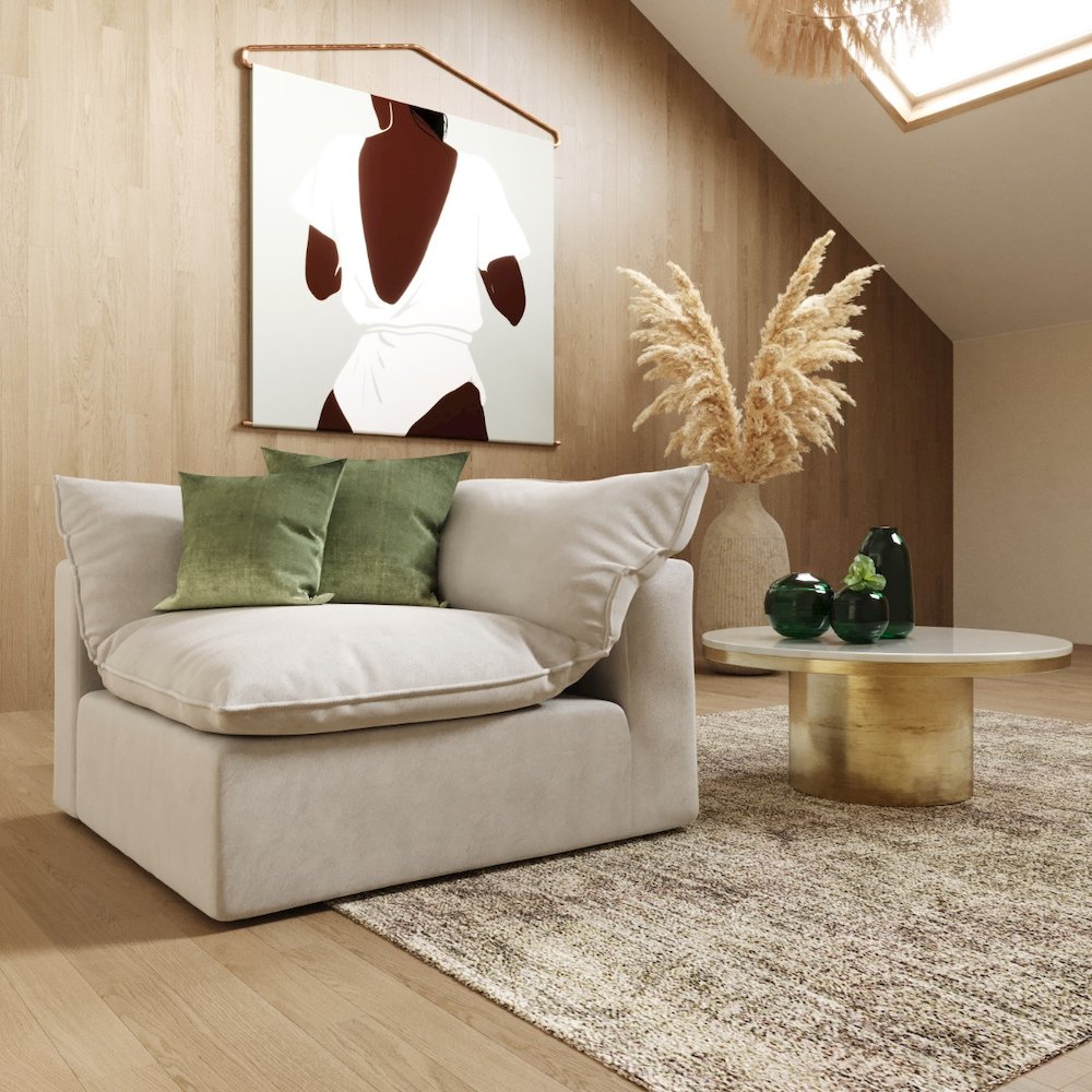 Divani Casa Garman - Modern Light Grey Corner. Picture 1