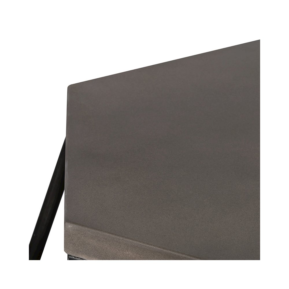 Modrest Tartan Modern Concrete & Metal End Table. Picture 6