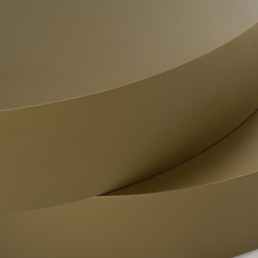 Grayson - Glam Brushed Bronze Metallic Coffee Table. Picture 4