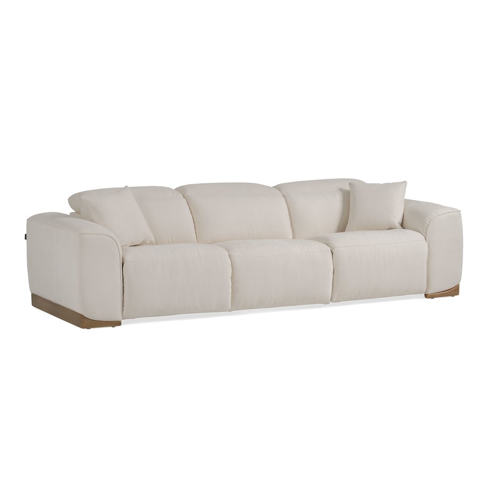Divani Casa Hagerty - Modern Off-White Fabric Sofa With 2 Power Recliners. Picture 4