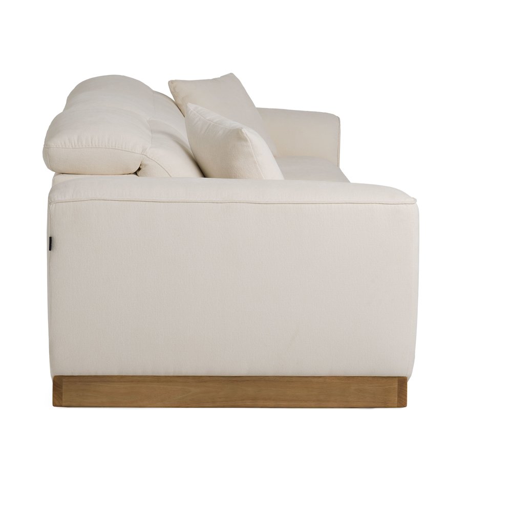 Divani Casa Hagerty - Modern Off-White Fabric Sofa With 2 Power Recliners. Picture 5