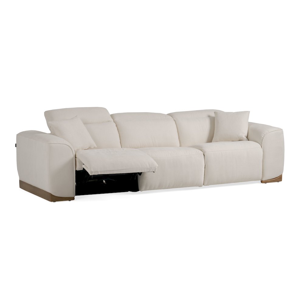 Divani Casa Hagerty - Modern Off-White Fabric Sofa With 2 Power Recliners. Picture 7