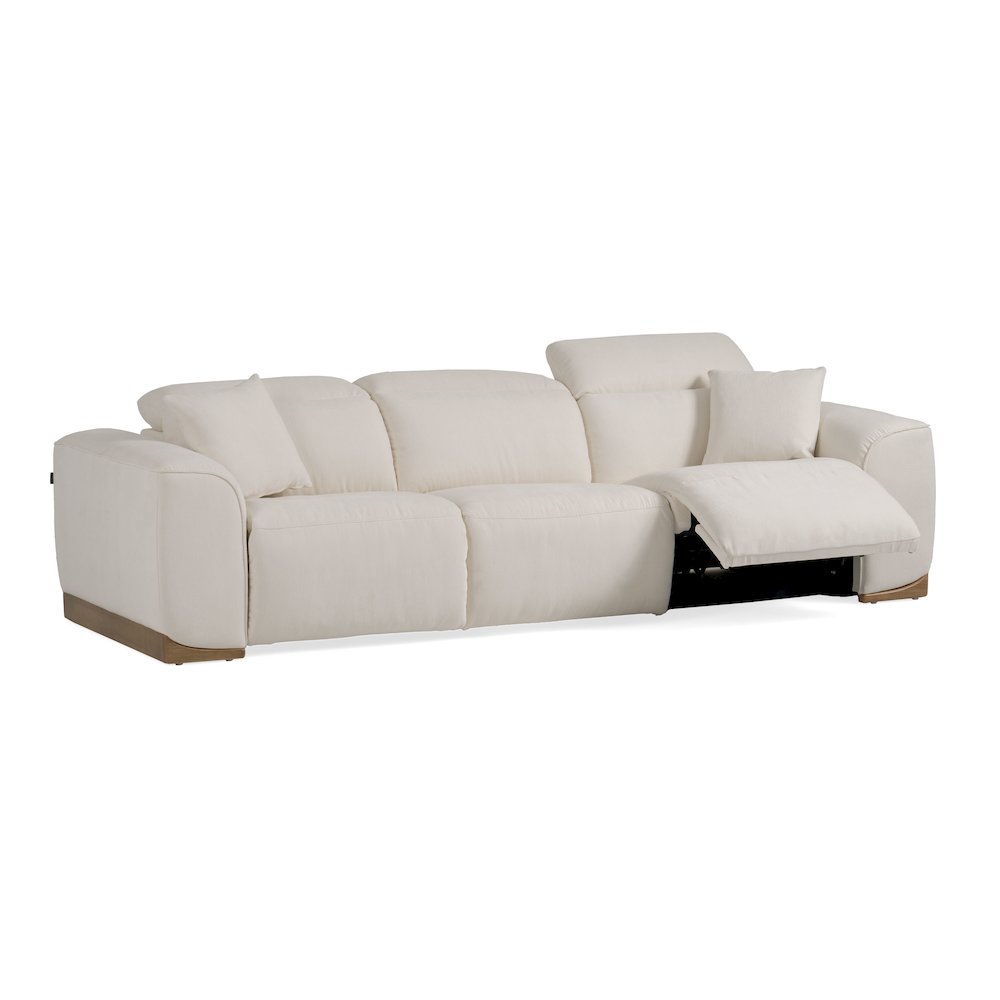 Divani Casa Hagerty - Modern Off-White Fabric Sofa With 2 Power Recliners. Picture 8