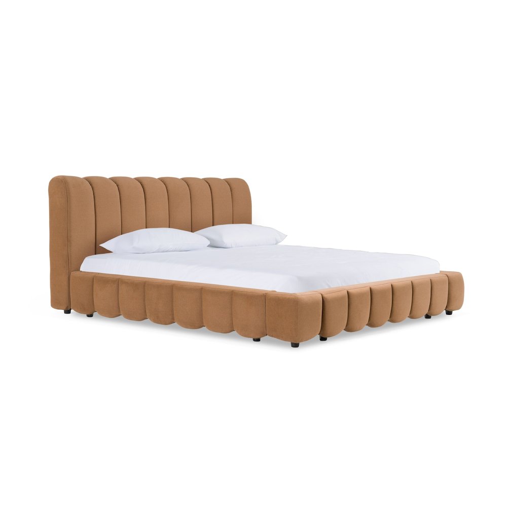 Modrest Harris - Queen Modern Brown Bed. Picture 2