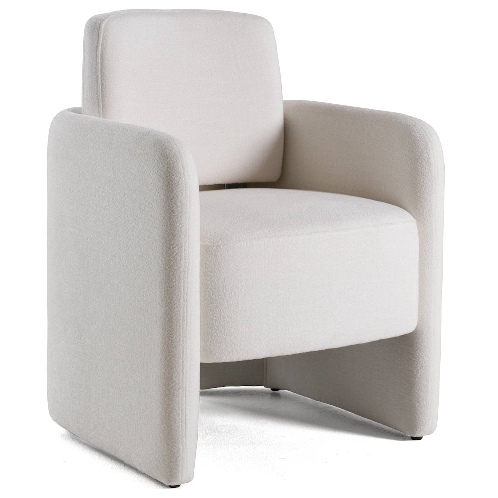 Modrest Hermosa - Modern White Fabric Dining Chair. Picture 1
