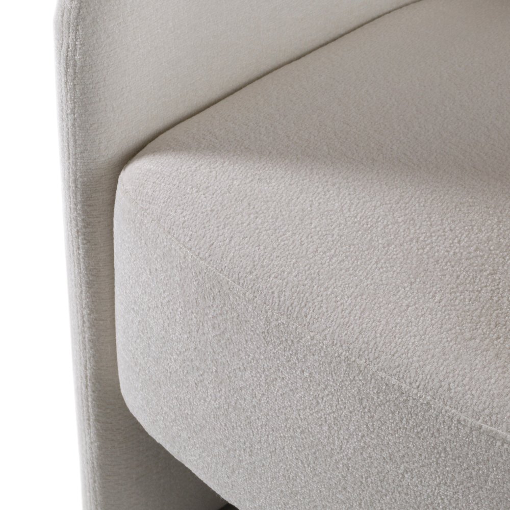 Modrest Hermosa - Modern White Fabric Dining Chair. Picture 7