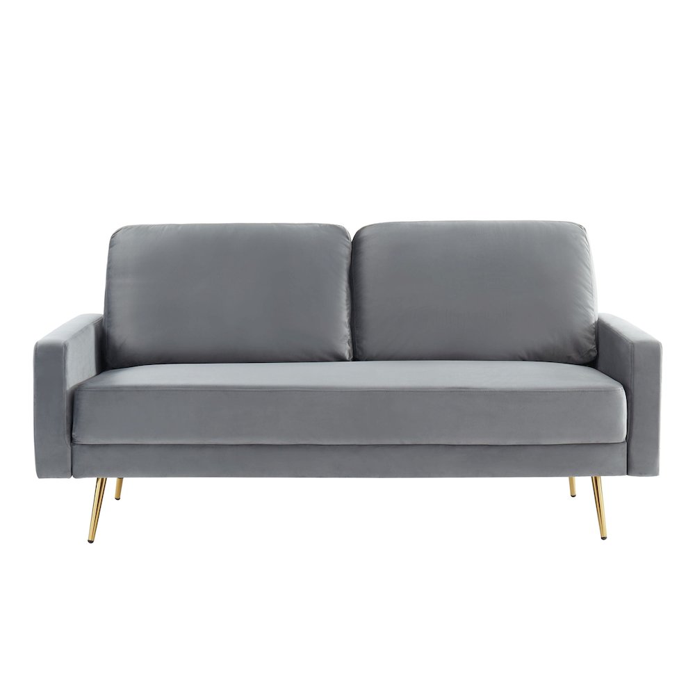 Divani Casa Huffine - Modern Grey Fabric Sofa. Picture 1