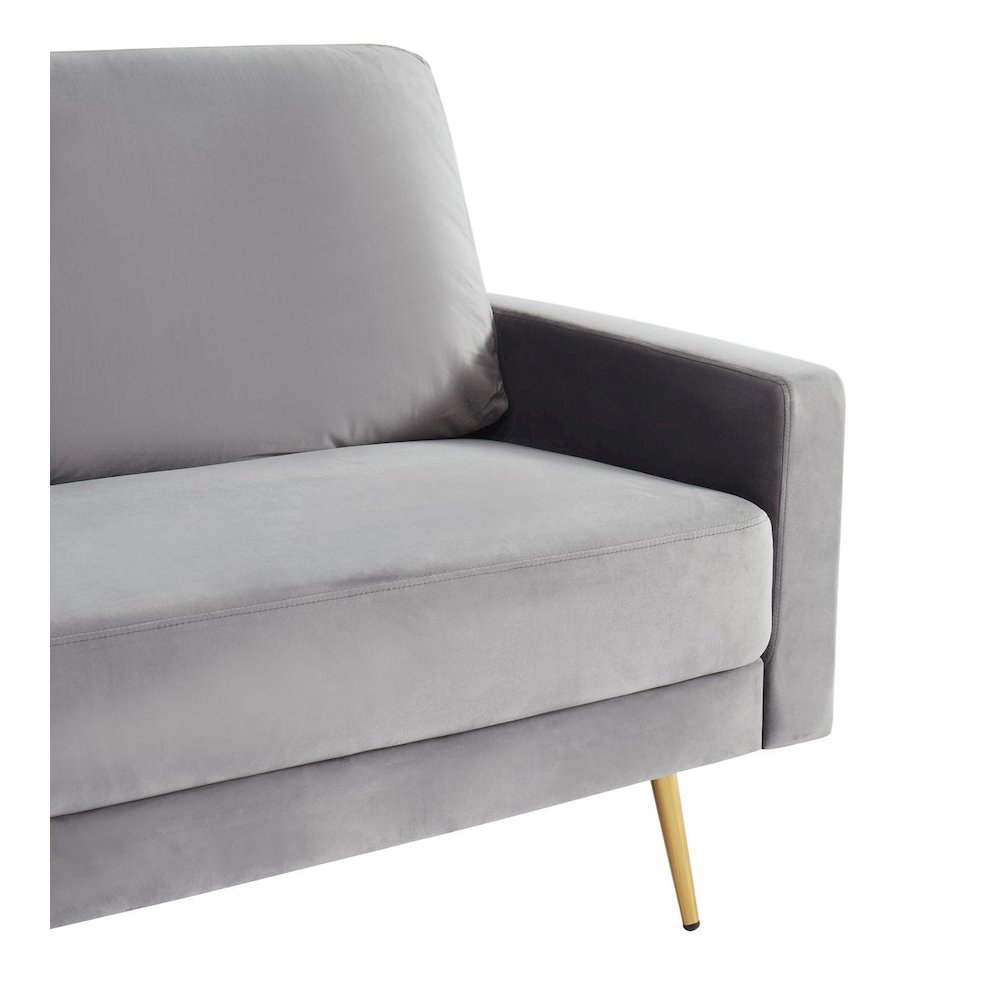 Divani Casa Huffine - Modern Grey Fabric Sofa. Picture 4