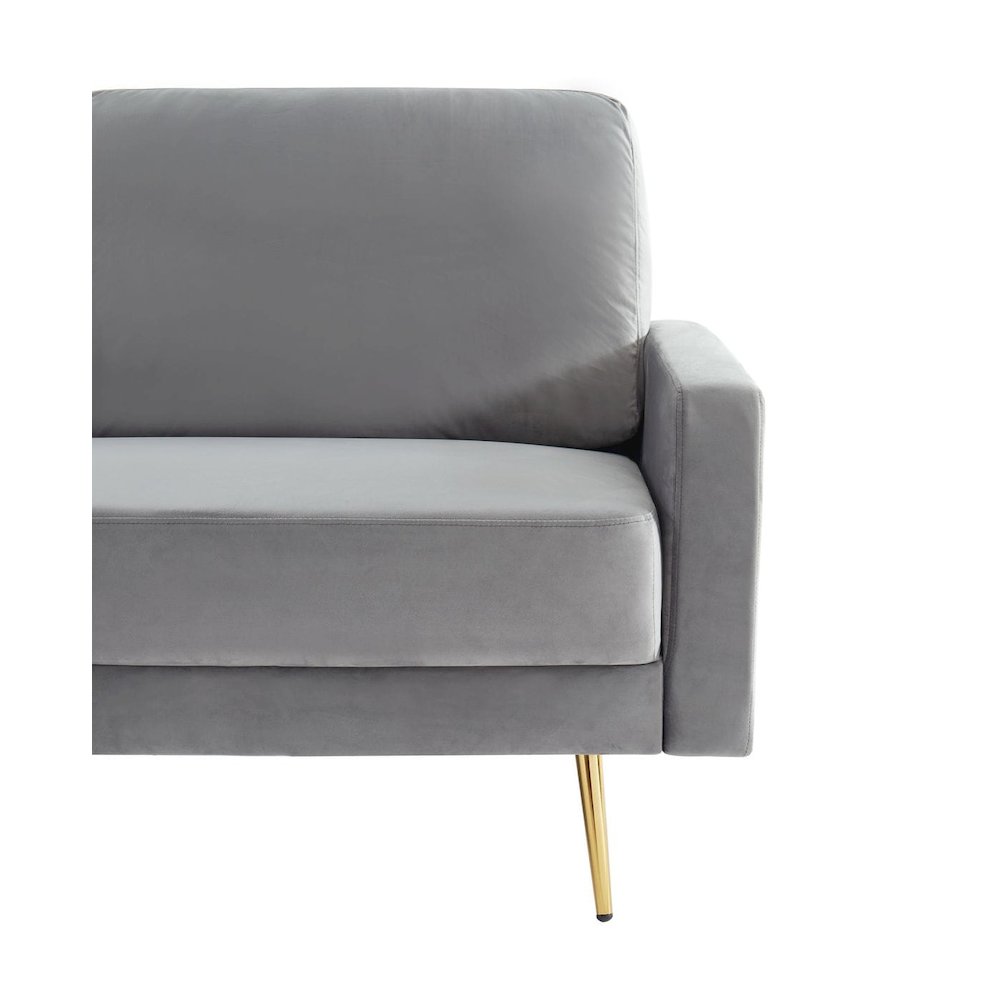 Divani Casa Huffine - Modern Grey Fabric Sofa. Picture 5