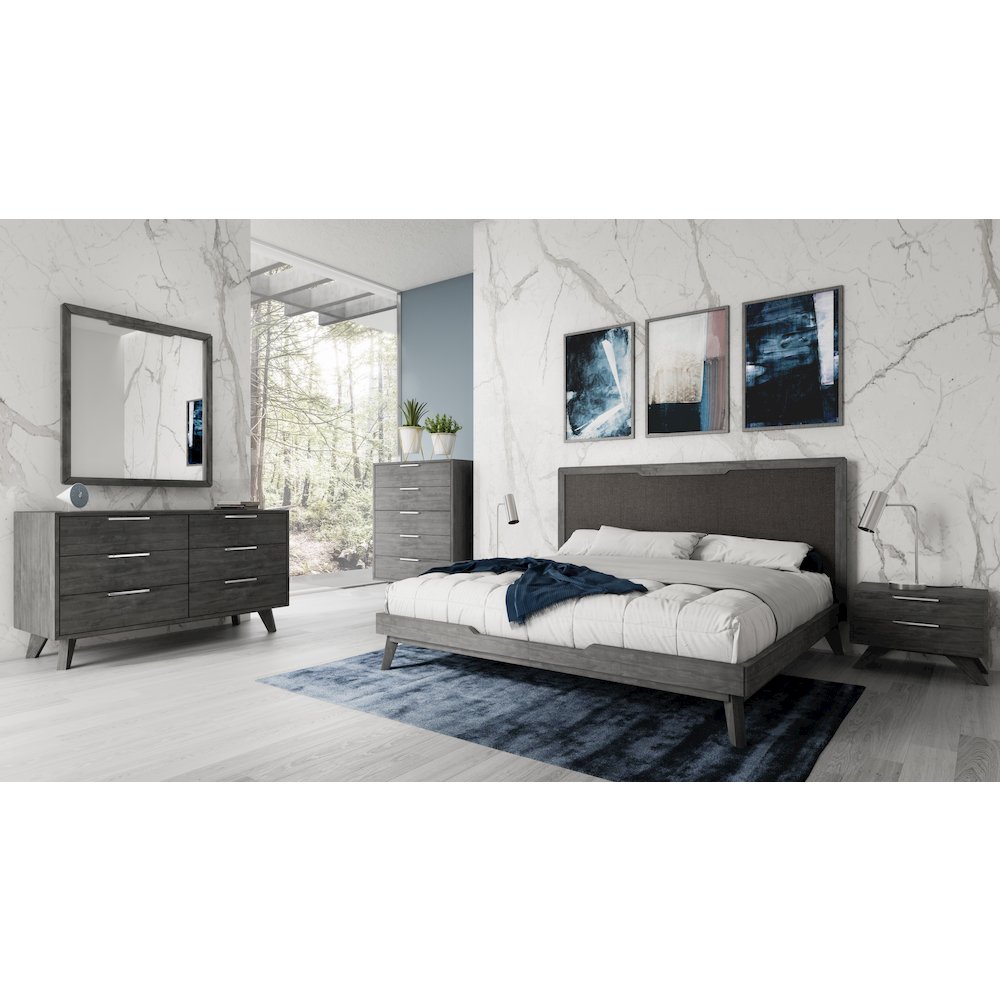 Nova Domus Soria Modern Grey Wash Mirror. Picture 4
