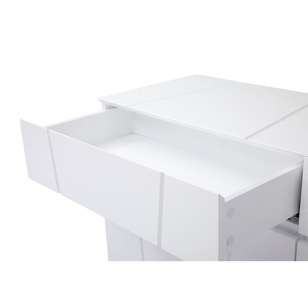 Modrest Chrysler Modern White Dresser. Picture 3