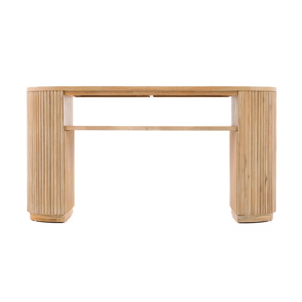 Jacobson - Modern Natural Acacia Console Table. Picture 3