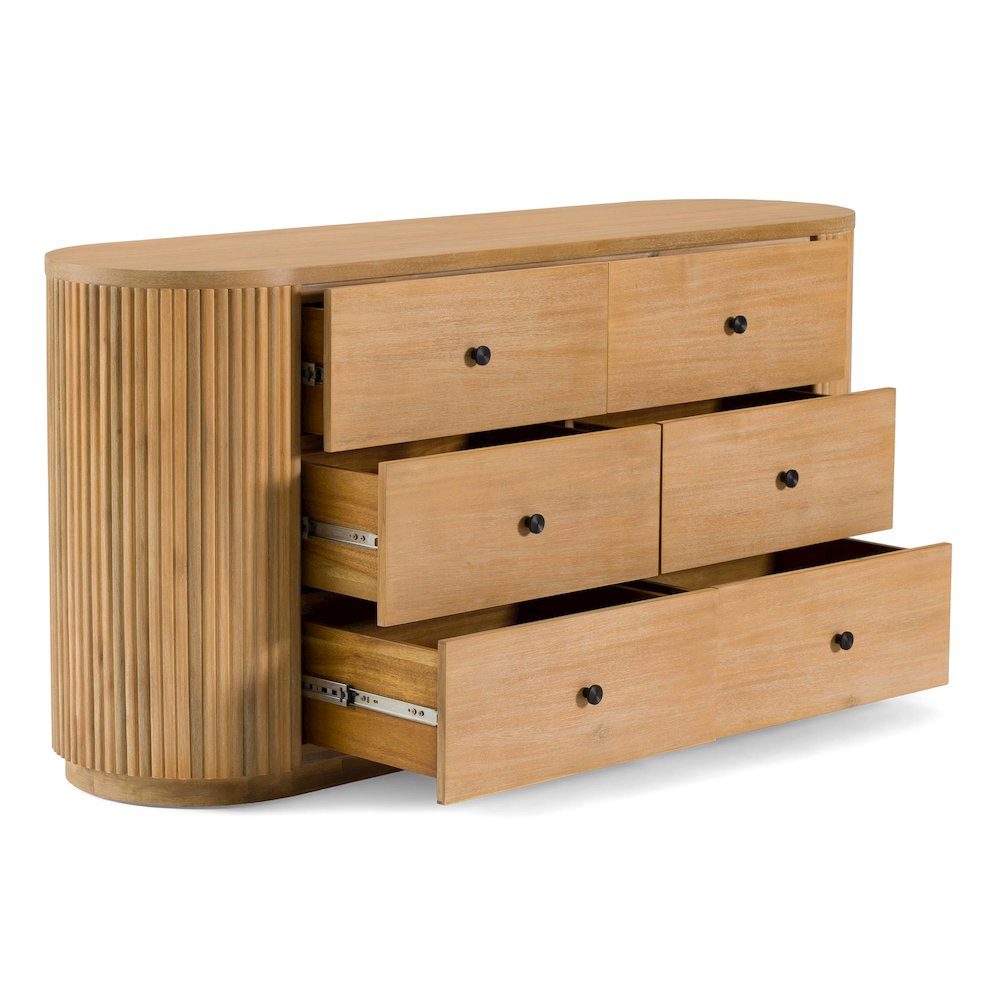Jacobson - Modern Natural Acacia Dresser. Picture 3
