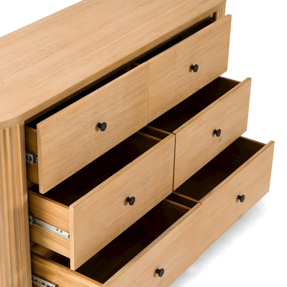 Jacobson - Modern Natural Acacia Dresser. Picture 4