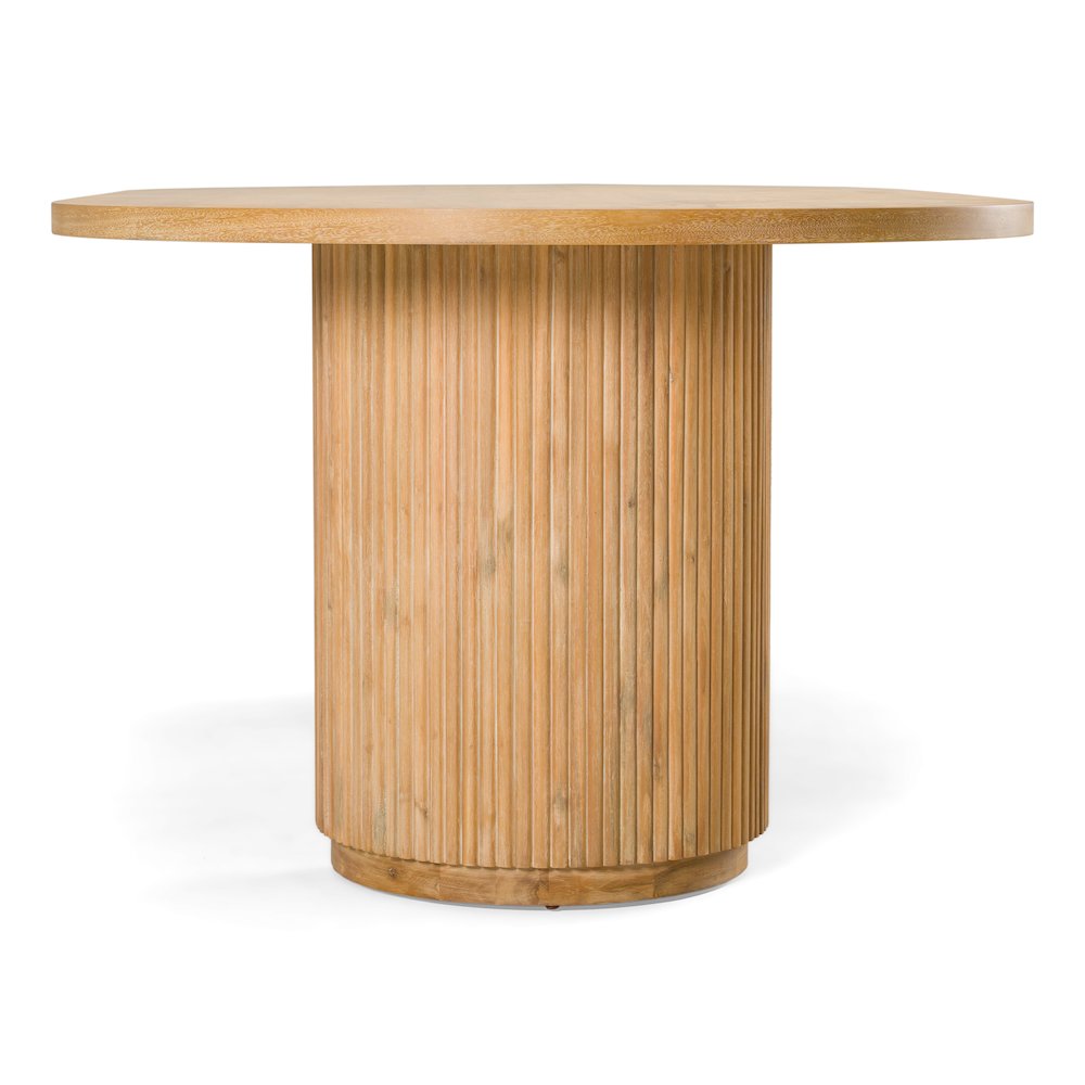 Jacobson - Modern Natural Acacia Oval Large Dining Table. Picture 5