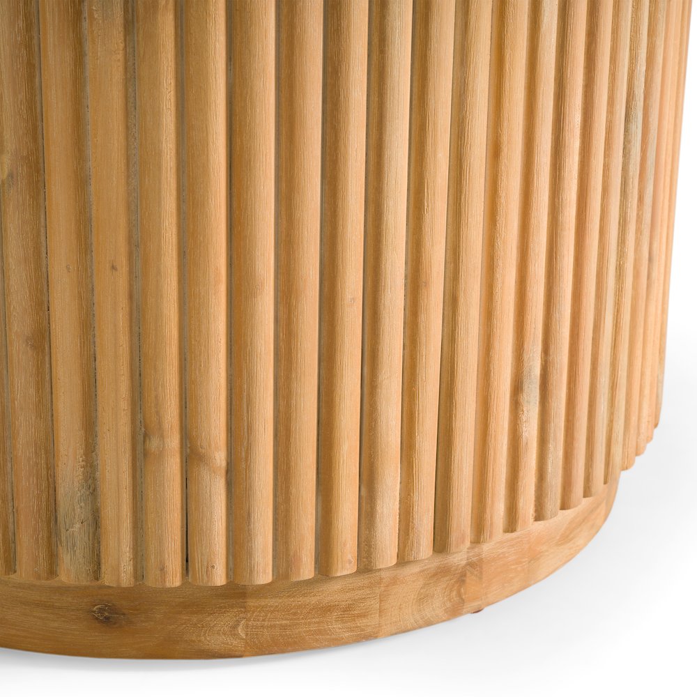 Jacobson - Modern Natural Acacia Oval Large Dining Table. Picture 6