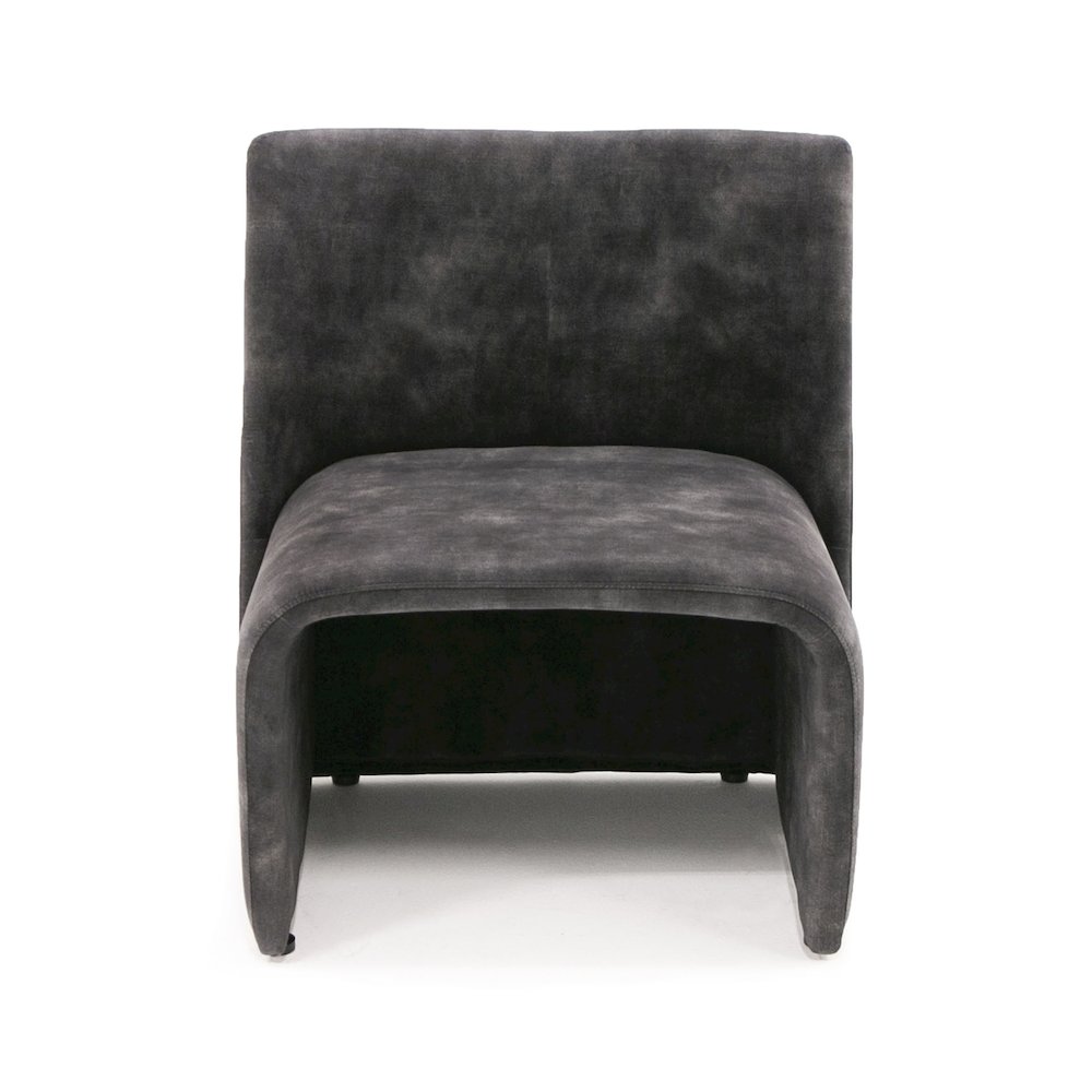 Modrest - Modern Jarvis Accent Dark Grey Fabric Chair. Picture 2